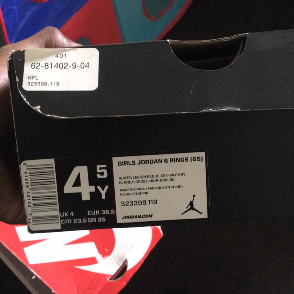 Jordan girl 6 rings
